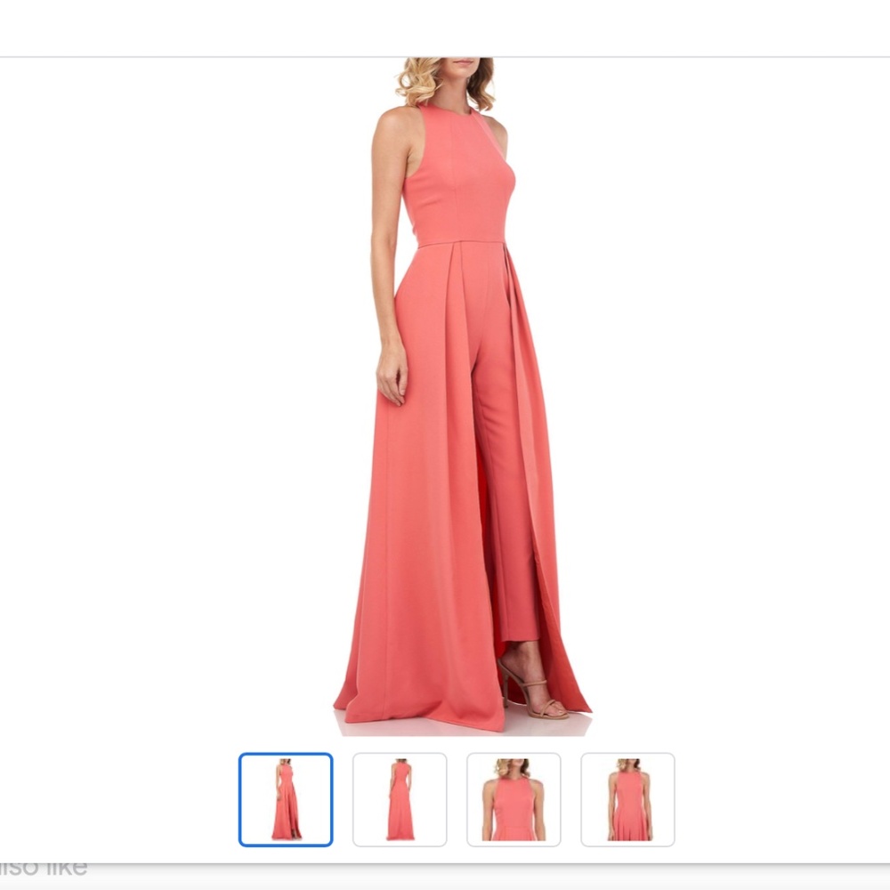 NWT KAY UNGER CORAL JUMPSUIT